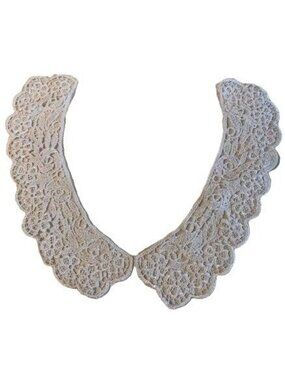 Vintage White Lace Collar Set of 6 for Sewing